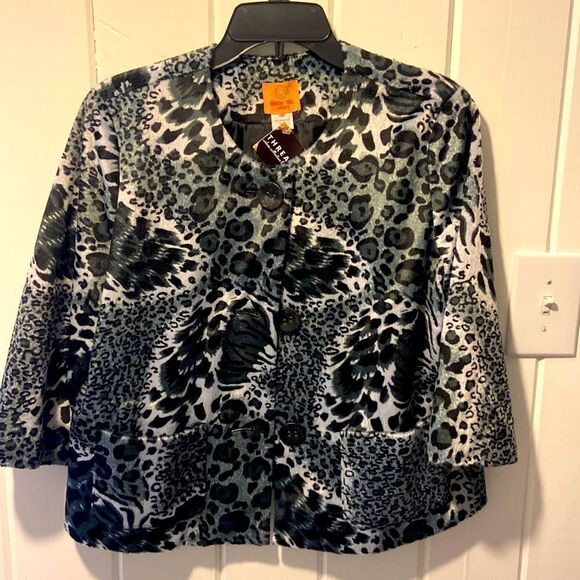 Ruby Road petite animal print jacket size 14 P - Picture 1 of 6